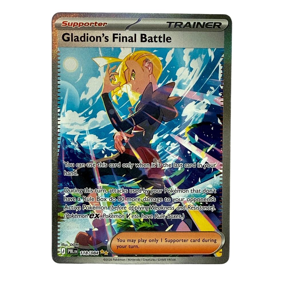 Pokémon TCG Gladion’s Final Battle 118/084 Pitch Black 2026 SIR Holo NM-MT